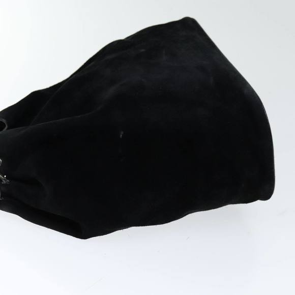 GUCCI Hand Bag Suede Outlet Black 001 3738 Auth 74647 - Picture 5 of 16